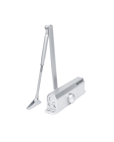 Доводчик NOTEDO DC-110 DA EN3-4, с задержкой закрывания, с рычажной тягой, (коричневый) (RAL8016) в Ставрополе Доводчики Pintop.ru