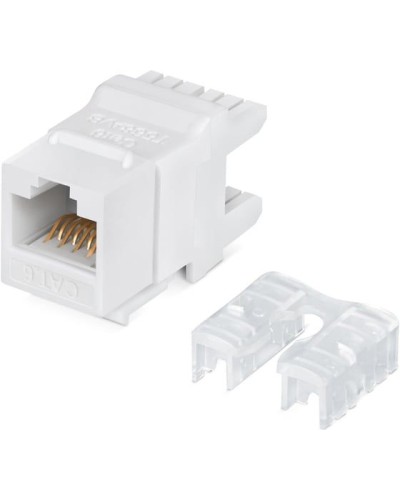 Модуль Keystone Jack RJ-45(8P8C), UTP неэкранированный, CAT 6, тип 180 градусов, белый REXANT PRO 02-0250 в Ставрополе Модули Keystone Pintop.ru