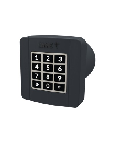 Проводная встраиваемая кодонаборная клавиатура Came 806SL-0290 - SELT2BDG, подключаемая к шине CXN, 12 кнопок, синяя подсветка, RAL7024 в Ставрополе Запчасти для шлагбаумов и автоматики Pintop.ru