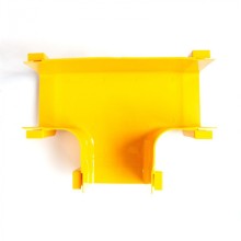 Т-соединитель оптического лотка 240 мм, монтаж без соединителей, желтый LANMASTER (LAN-OT240-ET/NC)