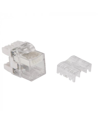 Модуль Keystone, RJ45, кат.6, UTP, 180 градусов, с индикатором, белый LANMASTER LAN-OKi45U6/180 в Ставрополе Коннекторы Pintop.ru