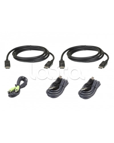 Комплект кабелей USB, DisplayPort, Dual Display для защищенного KVM-переключателя (1.8м) ATEN 2L-7D02UDPX5 в Ставрополе Видеоусилители, Модуляторы, Делители Pintop.ru