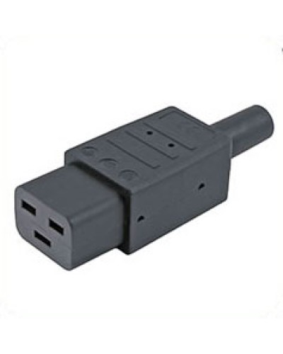 Разъем IEC 60320 C19 220В 16A на кабель Hyperline CON-IEC320C19 в Ставрополе Коммутационные изделия Pintop.ru