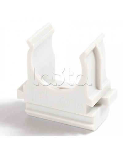 Крепёж-клипса для труб Полистирол белая д50 (10шт/200шт уп/кор) Промрукав (PR.02750б) в Ставрополе Держатели, клипсы, скобы Pintop.ru