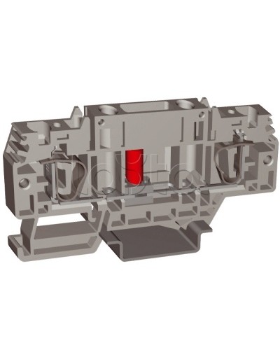 Зажим HSCB.4GR, тестовый с разъединителем, серый , 4 кв.мм DKC ZHB100GR в Ставрополе Держатели, клипсы, скобы Pintop.ru