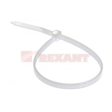Хомут-стяжка нейлоновый 4х300 мм белый (100шт/уп) REXANT 07-0300