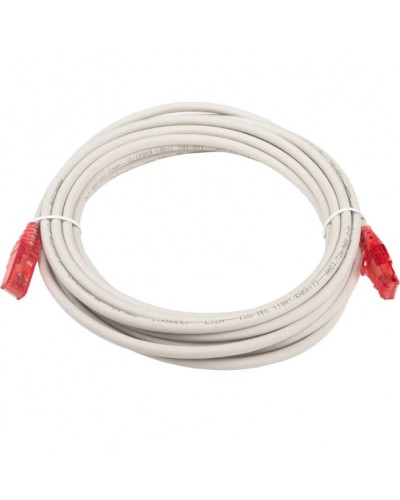 Патч-корд RJ45-RJ45, 4 пары, UTP, кат.5е, LSZH (5м) Hyperline PC-LPM-UTP-RJ45-RJ45-C5e-5M-LSZH-GY в Ставрополе Патчкорды (медные) Pintop.ru