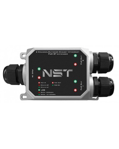 Уличный Ultra PoE удлинитель - коммутатор Gigabit Ethernet до 250м на 3 порта NST NS-EXSW-3GP/W в Ставрополе Дополнительное оборудование для сетей Pintop.ru