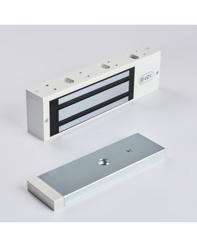 R-Lock RL-EM500-LSW - Электромагнитный замкок, 500кг, DC12/24B, цвет белый, RAL9016(белый), два датчика втроены в корпус замка: датчик Холла и магнито-контактный датчик в Ставрополе Электромагнитные замки Pintop.ru