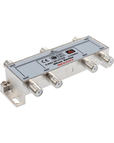 Делитель ТВх6 под F-разъем, 5-1000МГц, Silver (7 F-разъемов в комплекте) REXANT 05-6104 в Ставрополе Системы видеонаблюдения Pintop.ru