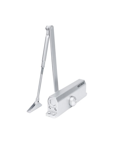 Доводчик NOTEDO DC-160 DA EN1-5, с задержкой закрывания, с рычажной тягой, (белый) (RAL9016) в Ставрополе Доводчики Pintop.ru