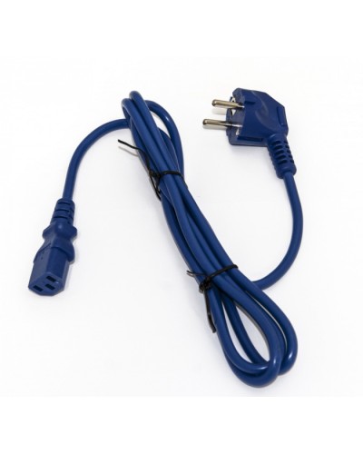 Кабель питания компьютера Hyperline PWC-IEC13-SHM-3.0-BL в Ставрополе Патч-корды и пигтейлы Pintop.ru