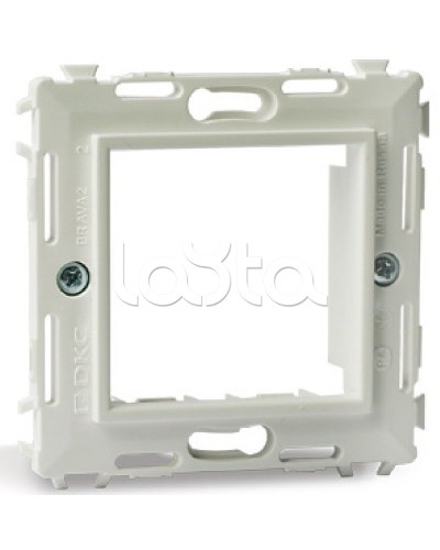 Каркас на 2 модуля (одноместный), белый, RAL 9010 DKC 75020W в Ставрополе Аксессуары для кабель-канала Pintop.ru