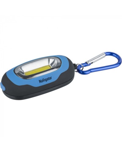 Фонарь Navigator 93 659 NPT-KC07-B-2CR2032 брелок пласт.1COB LED(1Вт) 3 реж.син в Ставрополе Дополнительное оборудование для СКУД Pintop.ru