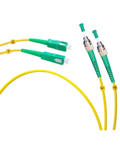 Шнур оптический duplex FC/APC-SC/APC 9/125 sm 25м LSZH Cabeus FOP(d)-9-FC/APC-SC/APC-25m в Ставрополе Патч-корды оптические Pintop.ru