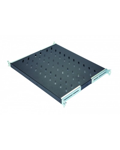 Полка стационарная 1U до 50 кг, 370 мм, черный антрацит Eurolan 60A-01-60-09BL в Ставрополе Полки для шкафов и стоек Pintop.ru