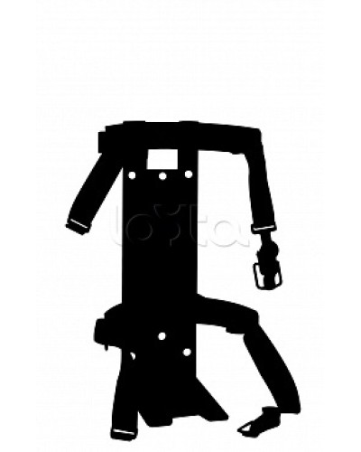 Кронштейн ПОЖТЕХНИКА КТР-4/5 на 2 ремнях(d145-150) для ОП/ОВП-4, ОП-5, ОУ-3 в Ставрополе Аксессуары для огнетушителей Pintop.ru