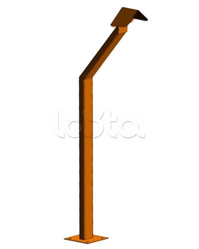 Стойка кнопки выхода Аякс наклонная исп.01 (под бетонирование), оранжевая Магнито-контакт в Ставрополе Дополнительное оборудование для ОПС Pintop.ru