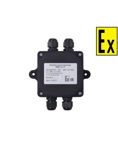 Коробка Эрвист КВМК Exi - П 101004 в Ставрополе Комутационные взрывозащищенные коробки Pintop.ru