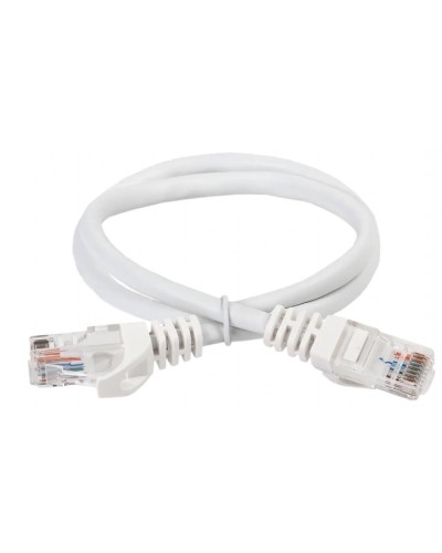 ITK Коммутационный шнур (патч-корд) кат.5Е UTP 5м белый (PC08-C5EU-5M) в Ставрополе Патч-корды и пигтейлы Pintop.ru