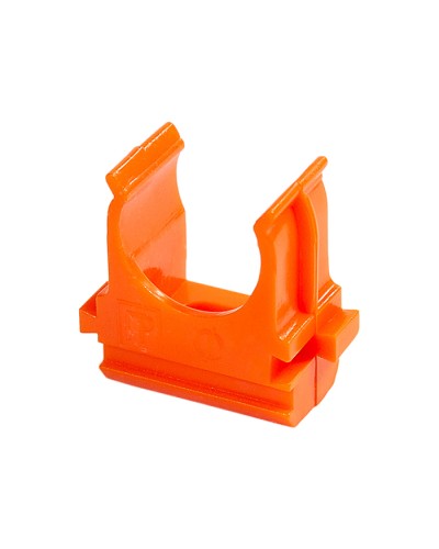 Крепёж-клипса для труб АБС-пластик оранжевая д50 (10шт/200шт уп/кор) Промрукав (PR13.0107) в Ставрополе Держатели, клипсы, скобы Pintop.ru