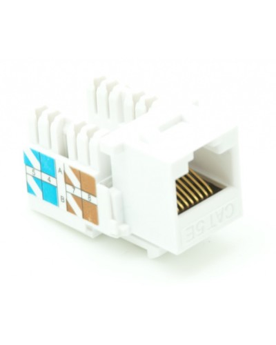 Модуль-вставка типа Keystone, Кат.5e (Класс D), 100МГц, RJ45/8P8C, 110/KRONE, T568A/B, неэкранированный, белый, уп-ка 10шт. NETLAN EC-UKJ-UD2-WT-10 в Ставрополе Коннекторы Pintop.ru
