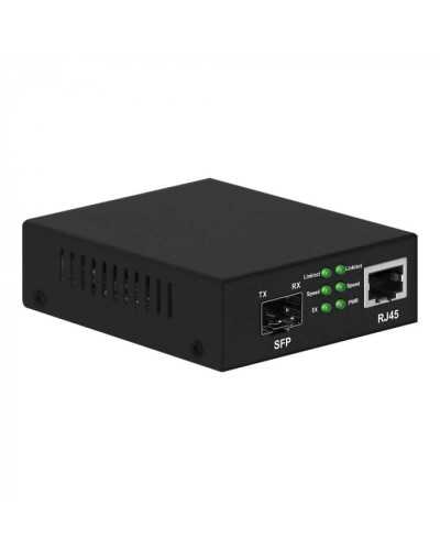 Медиаконвертер Gigabit Ethernet, SFP 1000Мбит/c, RJ45 10/100/1000Мбит/c, поддержка LFP NST NS-MC-1G1GX в Ставрополе Медиаконвертеры Pintop.ru