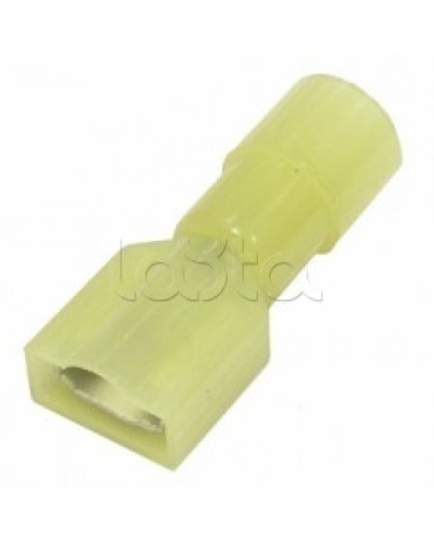 Клемма плоская полностью изолированная 4-6 мм² (КППИн гнездо - 6.6мм) (100шт/уп) REXANT 08-0652 в Ставрополе Клеммные колодки Pintop.ru