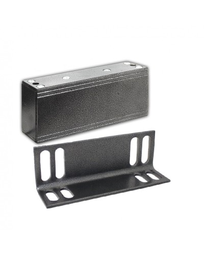 Замок электромагнитный Олевс М2-400 с уголком серебряный антик в Ставрополе Электромагнитные замки Pintop.ru