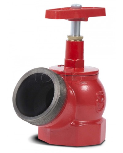 Угловой клапан пожарного крана ПОЖТЕХНИКА Клапан чугунный угловой пожарный ПК50 (вн/нар) в Ставрополе Обратные клапаны Pintop.ru