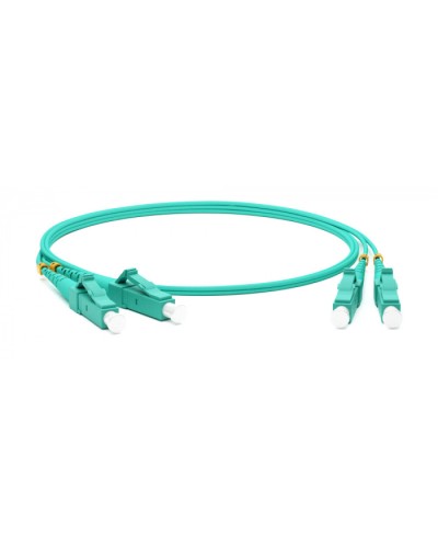 Патч-корд волоконно-оптический MM 50/125(OM3), LC-LC, duplex, LSZH, 1 м Hyperline FC-D2-503-LC/PR-LC/PR-H-1M-LSZH-AQ (FC-503-LC-LC-10G-1M) в Ставрополе Патч-корды оптические Pintop.ru
