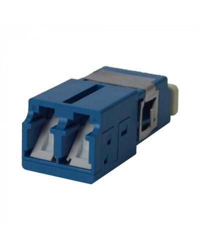 Адаптер оптический LC SM, со шторкой, корпус SC, дуплексный LANMASTER (LAN-2LCS/SH-AM-SM) в Ставрополе Проходные адаптеры и розетки оптические Pintop.ru