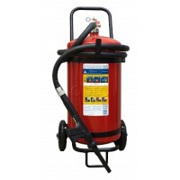 Огнетушитель ПОЖТЕХНИКА ОВП-40(з) МИГ летний (ФторПАВ) на съемн.тележке с перекр. стволом (баллон 50 л, ОТВ 40 л)