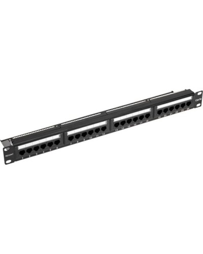 Панель коммутационная с кабельным органайзером 19, 1U, 24 порта, UTP, RJ-45, CAT 5e REXANT PRO (02-0031) в Ставрополе Аксессуары для стоек и шкафов Pintop.ru