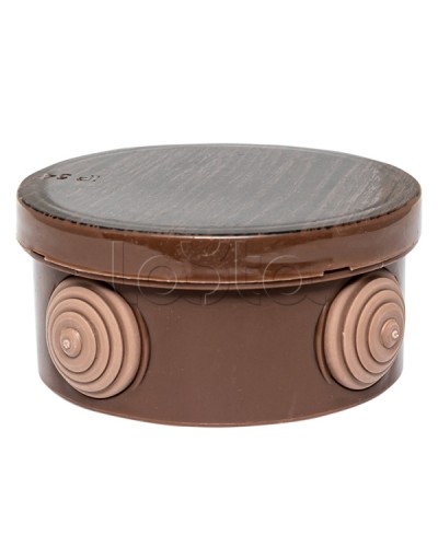 Коробка распред. КМР-040-039 с крышкой (85х40) 4 мембранных ввода тёмное дерево IP54 EKF (plc-kmr-040-039-t) в Ставрополе Распределительные коробки Pintop.ru