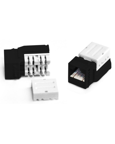 Вставка Keystone Jack RJ-45(8P8C) Hyperline KJNE-8P8C-C6-90-BK в Ставрополе Модули Keystone Pintop.ru