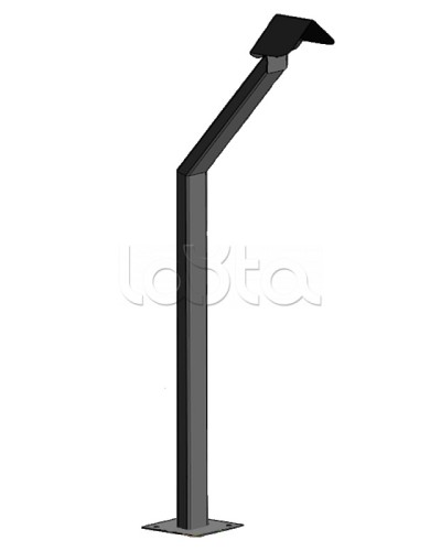 Стойка кнопки выхода Аякс наклонная исп.01 (под бетонирование), черная Магнито-контакт в Ставрополе Дополнительное оборудование для ОПС Pintop.ru