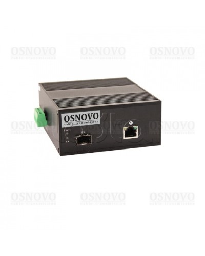 Медиаконвертер Gigabit Ethernet с поддержкой PoE OSNOVO OMC-1000-11HX/I в Ставрополе Медиаконвертеры Pintop.ru