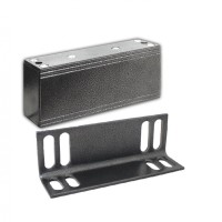 Замок электромагнитный Олевс М1-150 с уголком серебряный антик