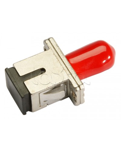 Соединитель проходной ST-SC, MM(для многомодового кабеля), simplex Cabeus ST-SC-MM в Ставрополе Проходные адаптеры и розетки оптические Pintop.ru