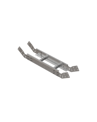 Вертикальный шарнирный угол 100х500х2,0 мм HD85 N КМ-профиль (LSHL100-500-2.0 HD85 N) в Ставрополе Аксессуары для лотков Pintop.ru