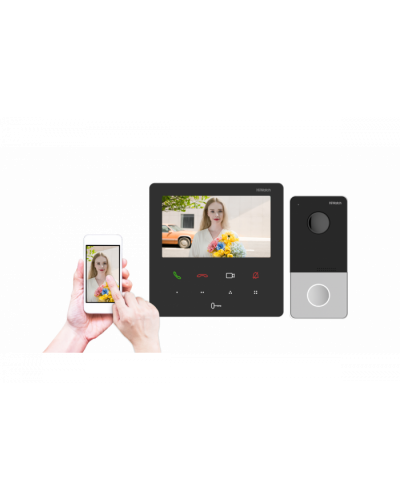 Комплект IP видеодомофона HiWatch DS-D200IKWF в Ставрополе Комплекты домофонов Pintop.ru