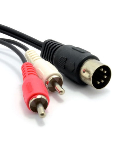 Шнур DIN 5PIN Plug - 2 RCA Plug 1.5 м GOLD (10шт/уп) REXANT 17-2512 в Ставрополе Патч-корды и пигтейлы Pintop.ru