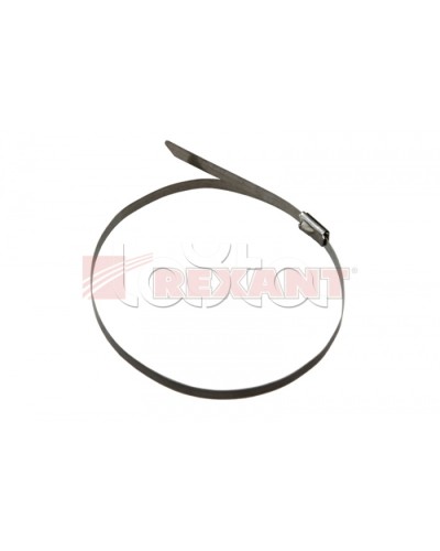 Хомут-стяжка металлический 4.6х200 мм (50шт/уп) REXANT 07-0208 в Ставрополе Стяжки-хомуты Pintop.ru