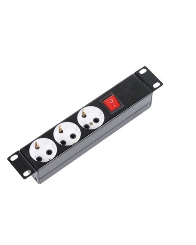 Блок силовых розеток 10 без шнура с выключателем, 3 розетки (черный) ЦМО БР-3П-10-9005 в Ставрополе Блоки розеток Pintop.ru