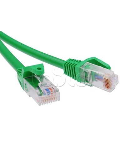 Патч-корд неэкранированный CAT6 U/UTP 4х2, LSZH, зелёный, 10м DKC RN6UU4500GN в Ставрополе Патчкорды (медные) Pintop.ru
