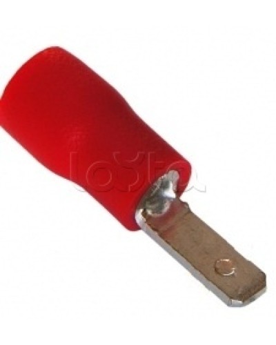 Клемма плоская изолированная 0.5-1.5 мм² (КПИ штекер - 2.8мм) (100шт/уп) REXANT 08-0311 в Ставрополе Клеммные колодки Pintop.ru