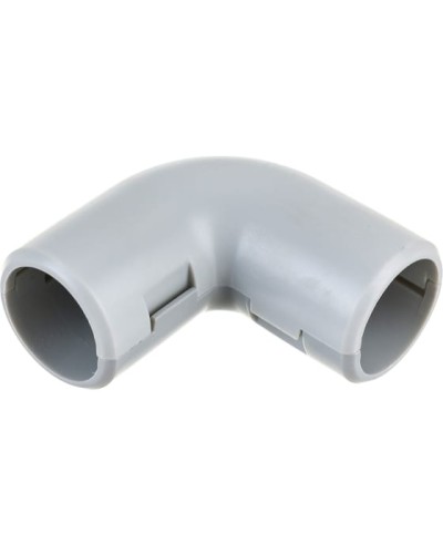 CI16G Угол 90 гр.(2част.), без галогена, для труб D16мм, цвет чёрный (1уп = 50шт) Экопласт (41216-50HF-BL) в Ставрополе Повороты, муфты, тройники Pintop.ru