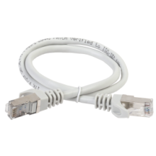 ITK Коммутационный шнур (патч-корд), кат.5Е FTP, 0,5м, белый (PC08-C5EF-05M)