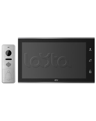 Комплектвидеодомофона CTV-DP4105AHD (черный) в Ставрополе Комплекты домофонов Pintop.ru